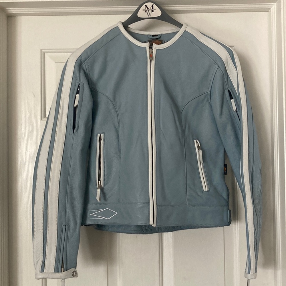 Womens Powertrip vented leather motorcycle jacket - worn once